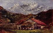 Gustave Courbet Die Berghutte Germany oil painting artist